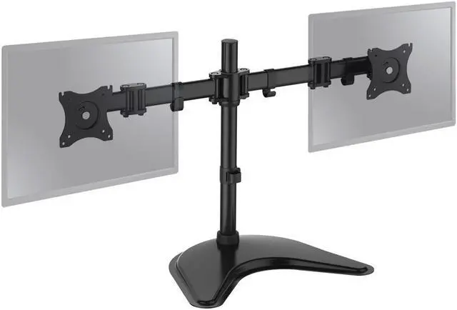 Alt view image 3 of 16 - SIIG Articulated Freestanding Dual Monitor Desk Stand - 13"-27"