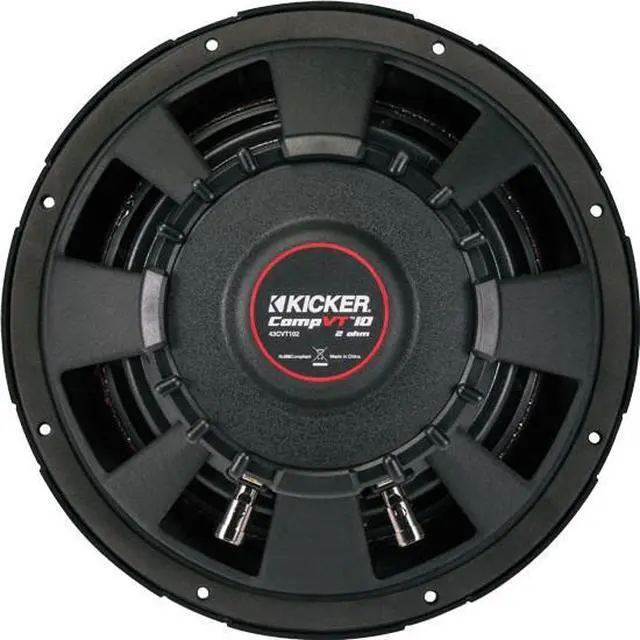 Alt view image 4 of 20 - Kicker 43CVT102 10 inch CompVT 2 Ohm Subwoofer