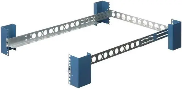 Alt view image 2 of 6 - RackSolutions 1U Universal Rail 31in Depth with Wirebar - 200 lbs Capacity, Compatible with Square, Round, Threaded Hole Racks, Dell, HP & Lenovo - OEM