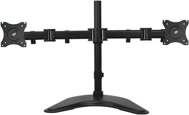 Alt view image 2 of 16 - SIIG Articulated Freestanding Dual Monitor Desk Stand - 13"-27"