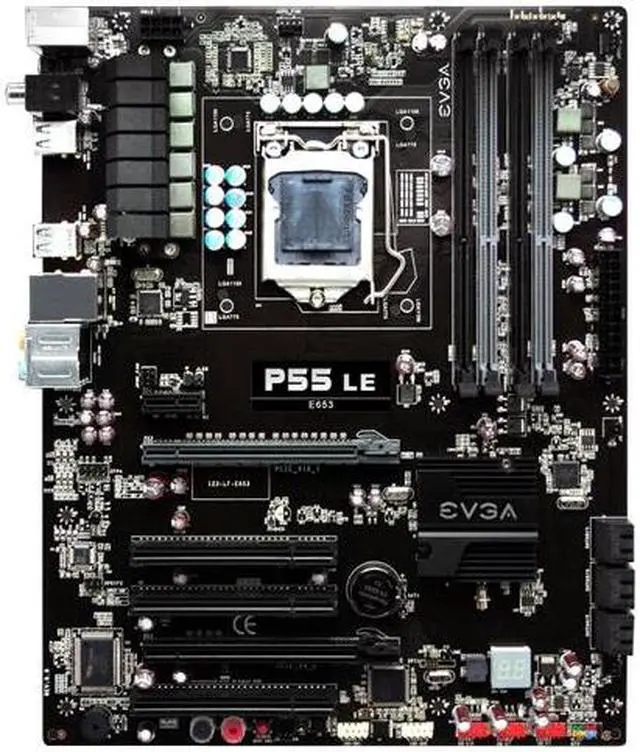 Main image of EVGA P55 LE 123-LF-E653-KR LGA1156 Intel P55 ATX Intel Motherboard
