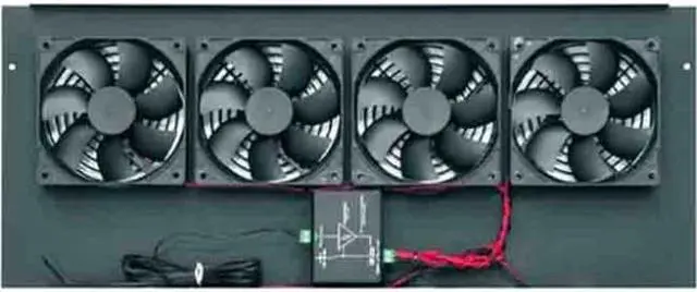 Main image of Middle Atlantic Products Fan Top, 276 CFM, w/Controller, BGP Series