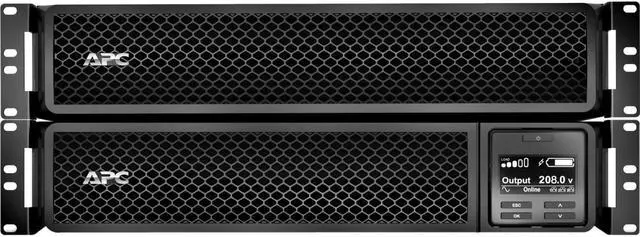 Main image of APC SRT3000RMXLT-5KTF Smart-UPS On-Line, 3kVA, Rackmount 4U, 208V, 12x 5-20R+2x L6-20R NEMA outlets, SmartSlot, W/ transformer 208V to 120V, W/ rail kit