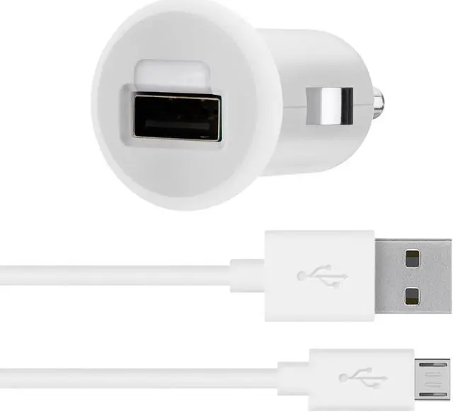 Alt view image 2 of 4 - BELKIN F8M700bt04-WHT White Micro Car Charger