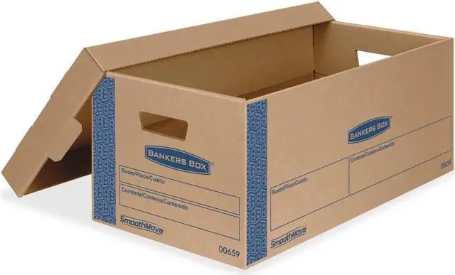 Main image of Bankers Box Smoothmove Prime Lift-off Lid Small Moving Boxes