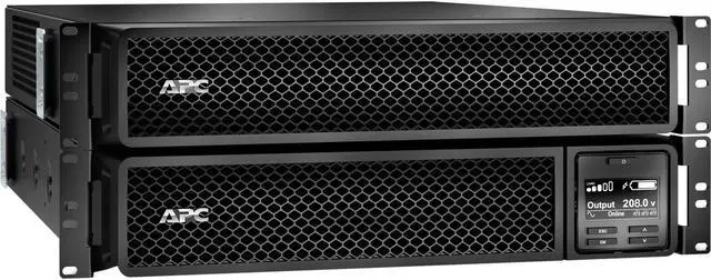 Alt view image 4 of 5 - APC SRT3000RMXLT-5KTF Smart-UPS On-Line, 3kVA, Rackmount 4U, 208V, 12x 5-20R+2x L6-20R NEMA outlets, SmartSlot, W/ transformer 208V to 120V, W/ rail kit