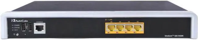 Main image of AudioCodes - M500-ESBC - AudioCodes Mediant 500 Session Border Controller - 4 x RJ-45 - USB - Management Port - Gigabit