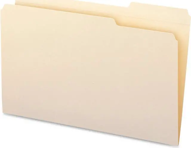 Main image of Business Source Legal-size 1/3-cut Manila File Folders