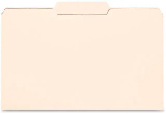 Main image of Business Source Legal-size 1/3-cut Manila File Folders