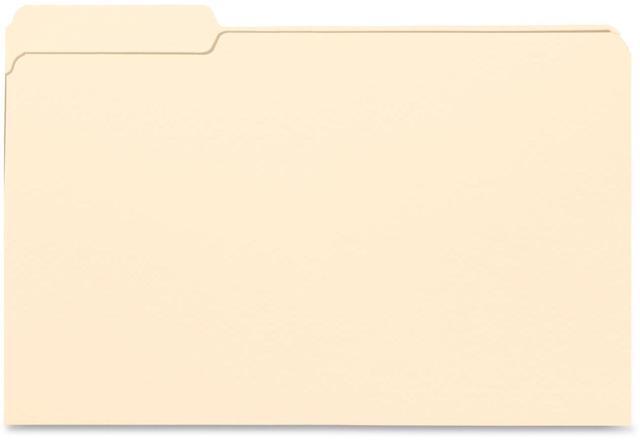Main image of Business Source Legal-size 1/3-cut Manila File Folders