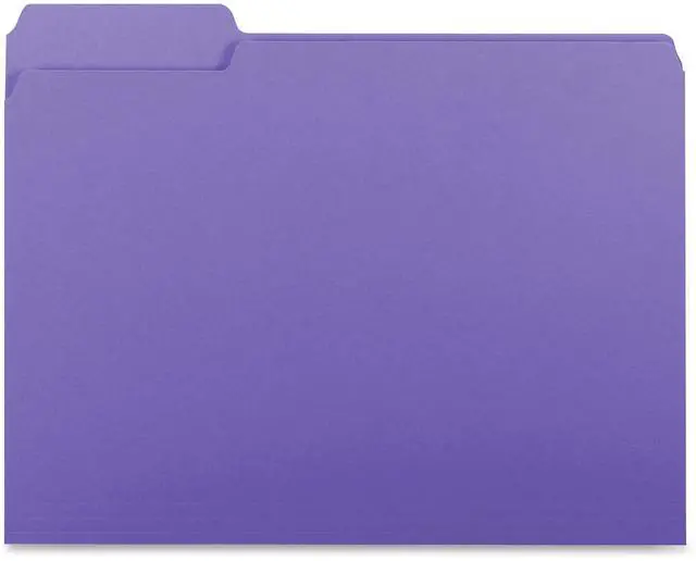 Alt view image 2 of 2 - Business Source 1/3-cut Colored Interior File Folders