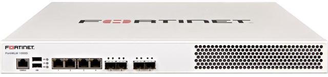 Main image of Fortinet FortiWLM-1000D Wireless Network Manager, Max 15,000 APs. Includes 50 AP licenses. 4 x GE RJ45 Ports, 4 x GE SFP Ports, 1 x RJ45 Serial Console Port, 2 x 2TB HDD Storage, Redundant PSU