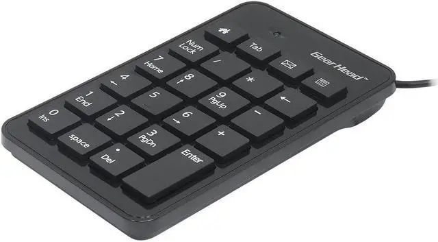 Alt view image 3 of 8 - Gear Head 23-Key Numeric USB Keypad
