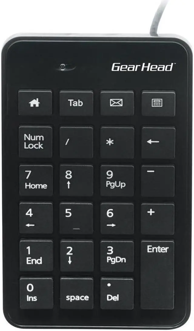 Alt view image 4 of 8 - Gear Head 23-Key Numeric USB Keypad