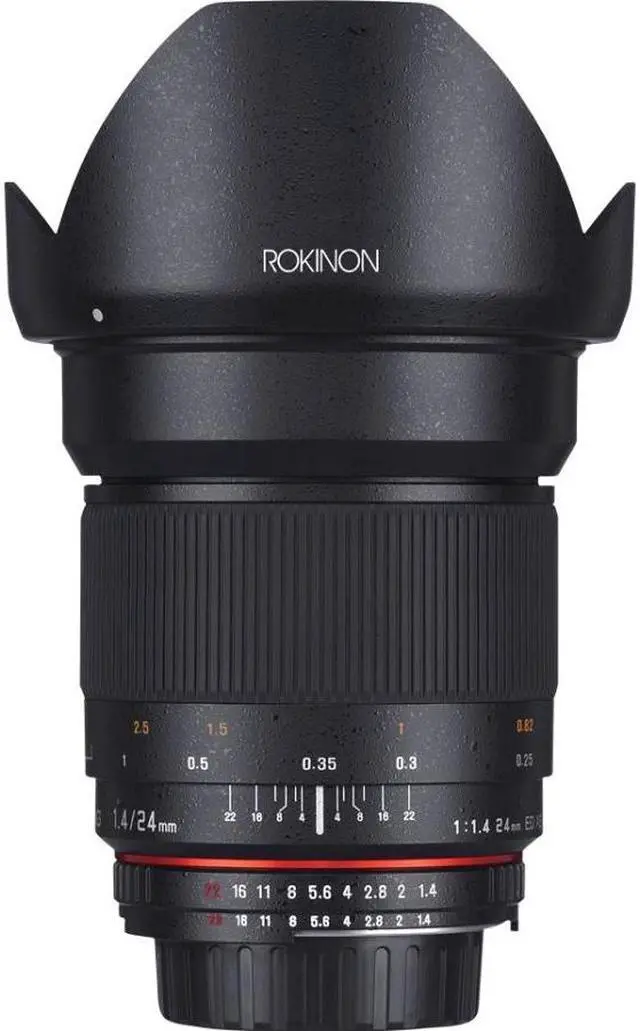 Alt view image 9 of 13 - Rokinon 24mm F1.4 Aspherical Wide Angle Lens
