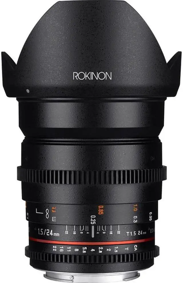 Alt view image 8 of 10 - Rokinon 24mm T1.5 Cine Wide Angle Lens for Mirco 4/3 Mount