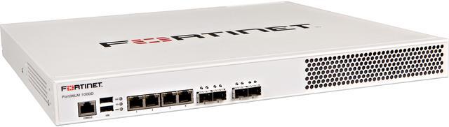 Alt view image 5 of 6 - Fortinet FortiWLM-1000D Wireless Network Manager, Max 15,000 APs. Includes 50 AP licenses. 4 x GE RJ45 Ports, 4 x GE SFP Ports, 1 x RJ45 Serial Console Port, 2 x 2TB HDD Storage, Redundant PSU