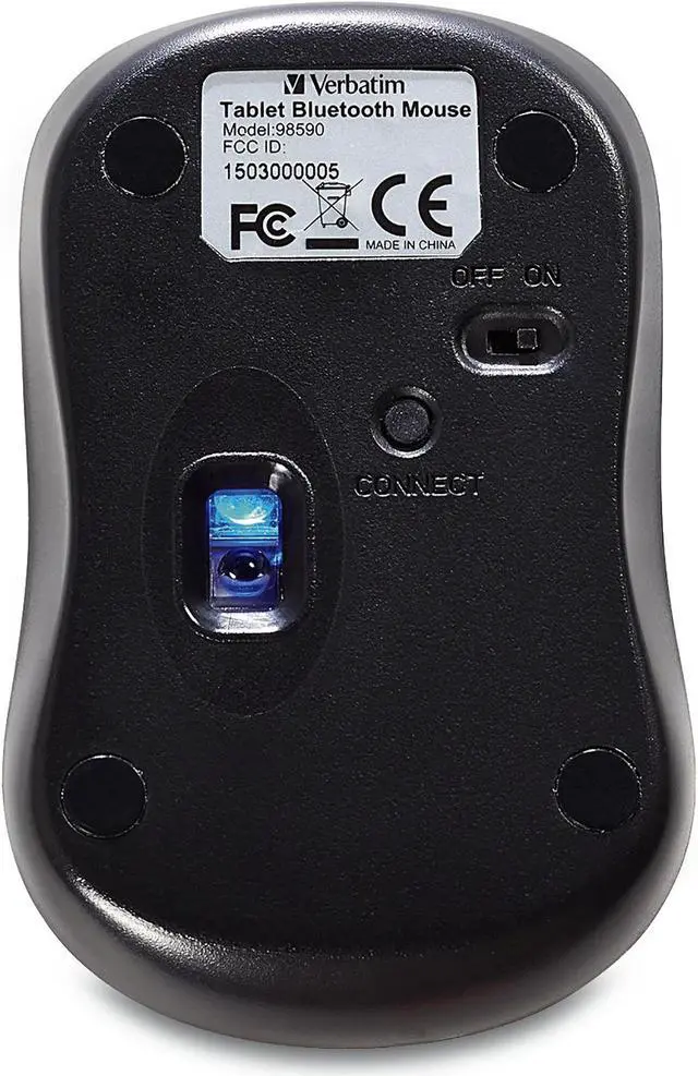 Alt view image 2 of 20 - Verbatim 98590 Black 1 x Wheel Bluetooth Wireless Optical Mouse