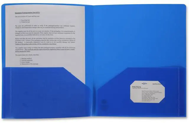 Main image of Business Source 2-pocket Poly Portfolio