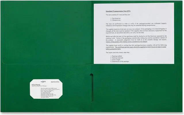 Main image of Sparco 2-Pocket Leatherette Portfolio