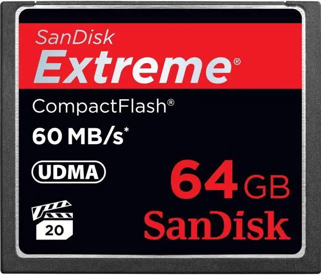 Alt view image 4 of 20 - SanDisk Extreme 64 GB CompactFlash
