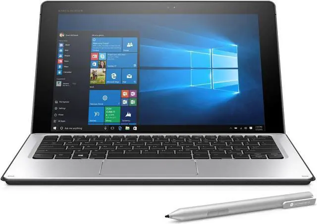 Main image of HP Elite x2 Intel Core m5-6Y54 8GB Memory 256 GB SSD Intel HD Graphics 515 12.0" Touch Screen 1920 x 1280 Detachable Tablet with Travel Keyboard Windows 10 Pro 1012 G1 (W0R59UT#ABA)