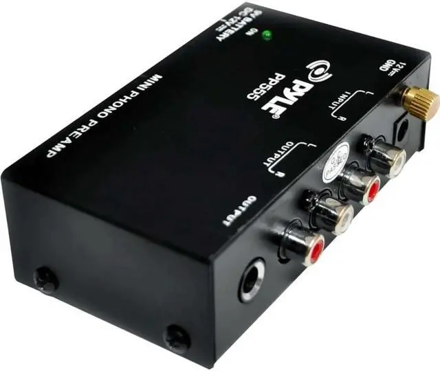 Alt view image 4 of 16 - Pyle - Ultra Compact Phono Turntable Pre-Amplifier w/ 9 V Battery Compartment