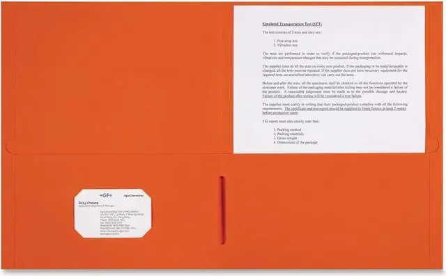 Main image of Sparco 2-Pocket Leatherette Portfolio