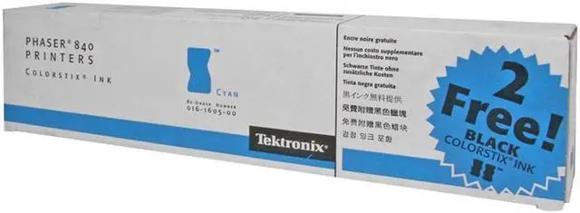 Main image of XEROX 016-1605-00 ColorStix For Phaser 840 5 Cyan Plus 2 Free Black