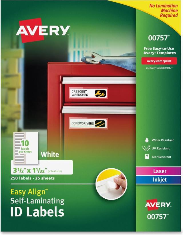 Main image of Avery Easy Align Self-Laminating ID Labels