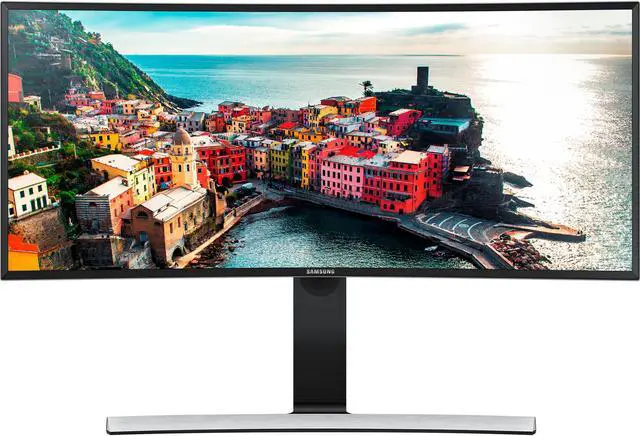Alt view image 15 of 20 - Samsung S34E790C Glossy Black 34" Curved WQHD Cinema Wide 4ms (GTG) HDMI LED Backlight LCD Monitor 300 cd/m2 DCR Mega Infinity (3000:1) Dual Speakers, Height Adjustable