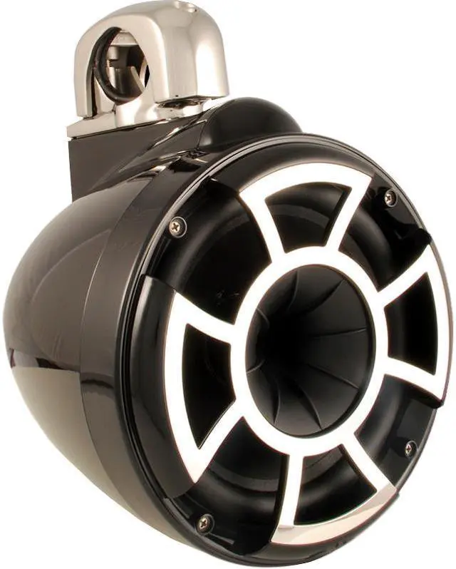 Alt view image 2 of 9 - Wet Sounds Revolution 200 W RMS - 400 W PMPO Speaker - Glossy Black