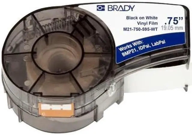 Main image of Brady Label Cartridge for BMP21 Series, ID PAL, LabPal Printers, White