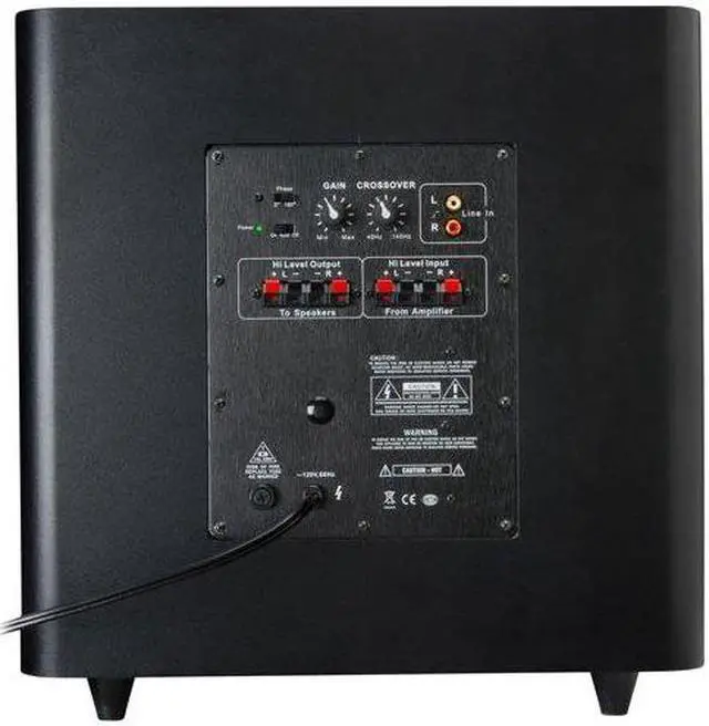 Alt view image 5 of 6 - Dayton Audio SUB-1200 12" 120 Watt Powered Subwoofer 300-629