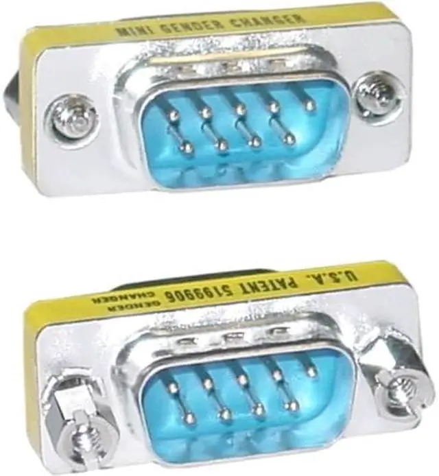 Alt view image 2 of 3 - Cable Wholesale DB9 Male to DB9 Male Serial Mini Gender Changer / Coupler