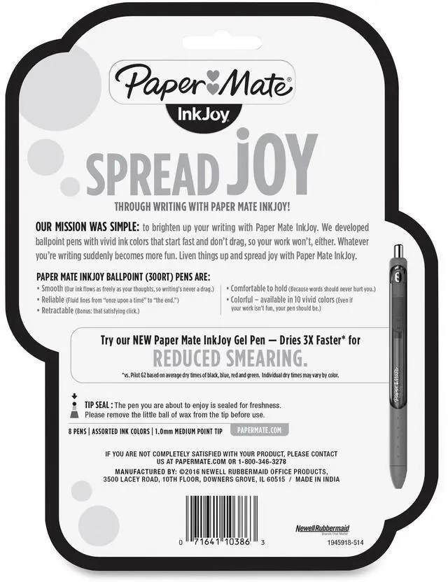 Alt view image 2 of 2 - Paper Mate Inkjoy 300 RT Ballpoint Pens