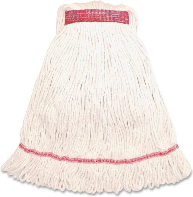 Main image of Gojo Narrow Band Blend Lg Loop Wet Mop 12oz. White LWH1BEA