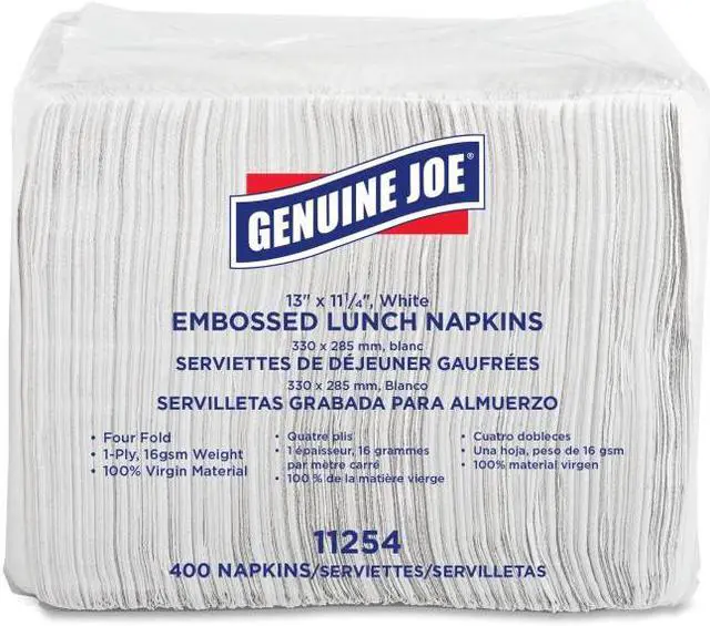 Main image of Genuine Joe 1-ply Embossed Lunch Napkins