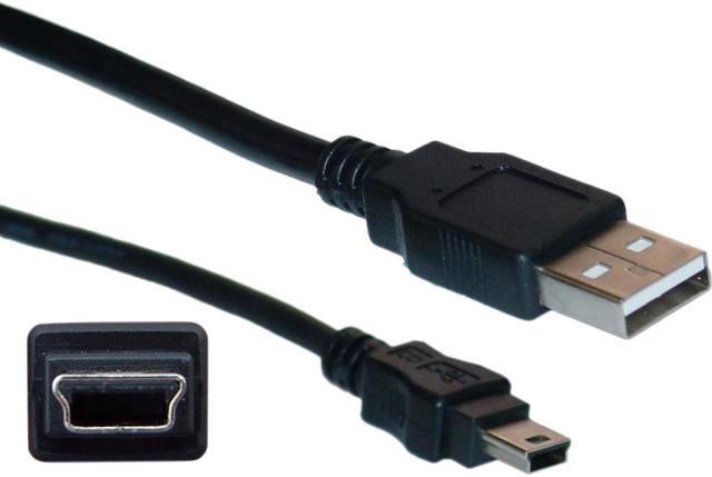 Alt view image 3 of 4 - Cable Wholesale USB Type A Male / Mini-B Male Cable 5 Pin 1 ft - Black