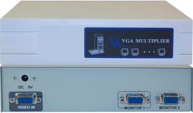 Alt view image 3 of 3 - Cable Wholesale VGA Video Splitter 1 PC to 2 Monitors 400MHZ
