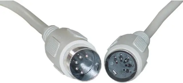 Main image of Cable Wholesale DIN5 Male / DIN5 Female AT Keyboard Extension Cable 5 Conductor Straight - 6 ft
