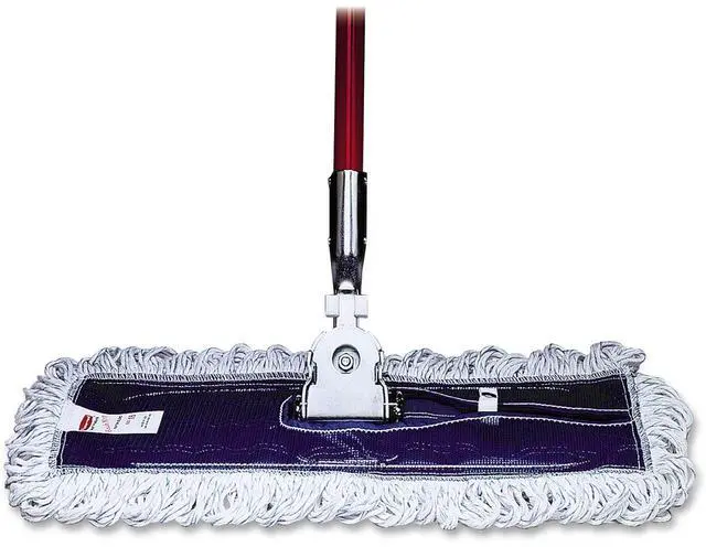 Alt view image 2 of 15 - Rubbermaid Commercial Finish System Replacement Mop Head 18 x 5 Rayon/Synthetic White E052