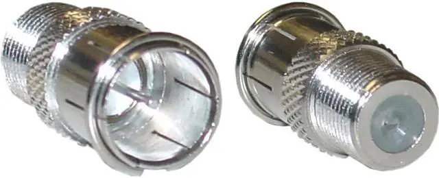 Alt view image 2 of 5 - Cable Wholesale F-Pin (coax) Quick Connect Female to Male Adaptor