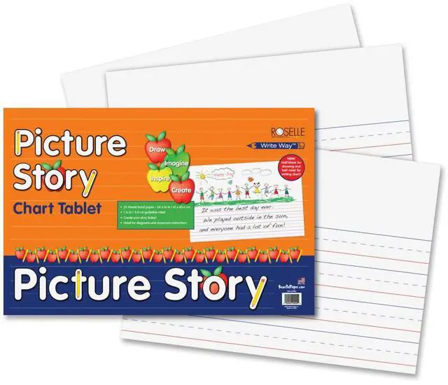 Main image of Pacon Ruled Picture Story Chart Tablet