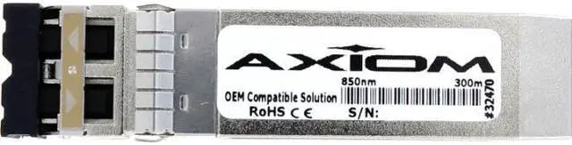 Alt view image 2 of 10 - Axiom SFP+ Transceiver Modules are certified 100% compliant in all OEM applications. They are pre-configured with an application specific code to meet the requirement set forth by the router and switch OEMs. Axiom compatible transceivers pe