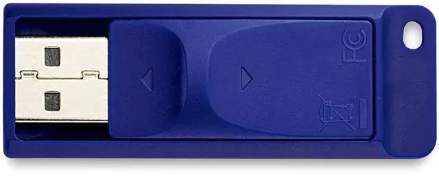 Alt view image 3 of 20 - Verbatim 128GB USB Flash Drive - Blue