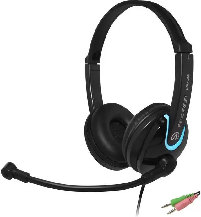 Alt view image 2 of 3 - ANDREA EDU-255 OTE Stereo PC Headset