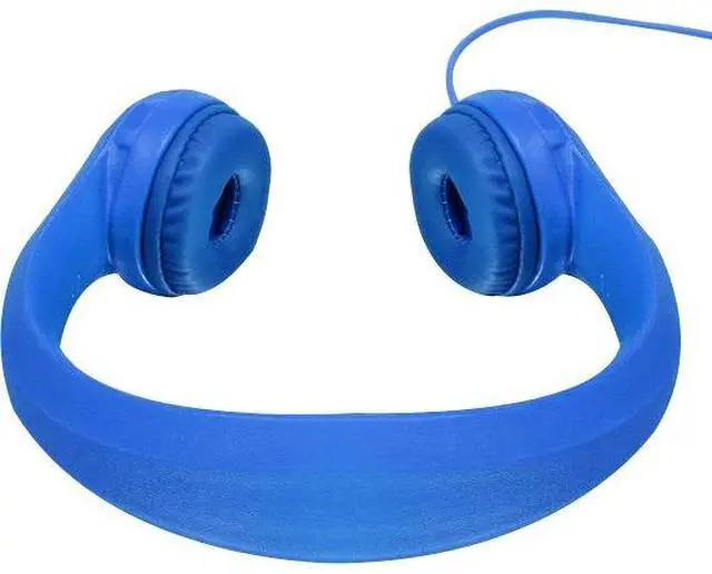Alt view image 4 of 20 - Aluratek AKH01FB Volume-Limiting Wired Foam Headphones - Blue