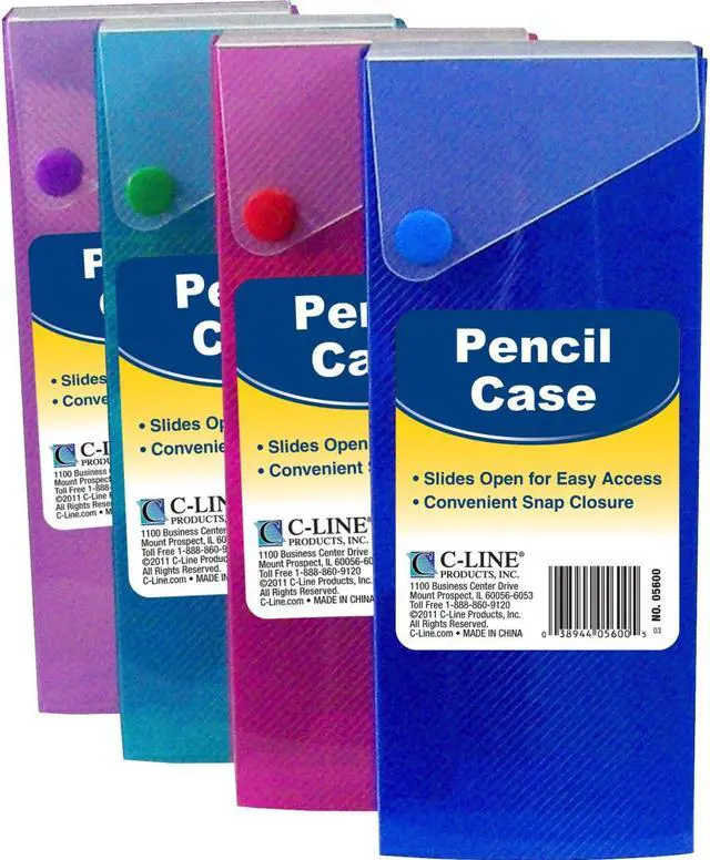 Main image of C-Line Products Slider Pencil Case, 1 Pencil Case (Color May Vary)