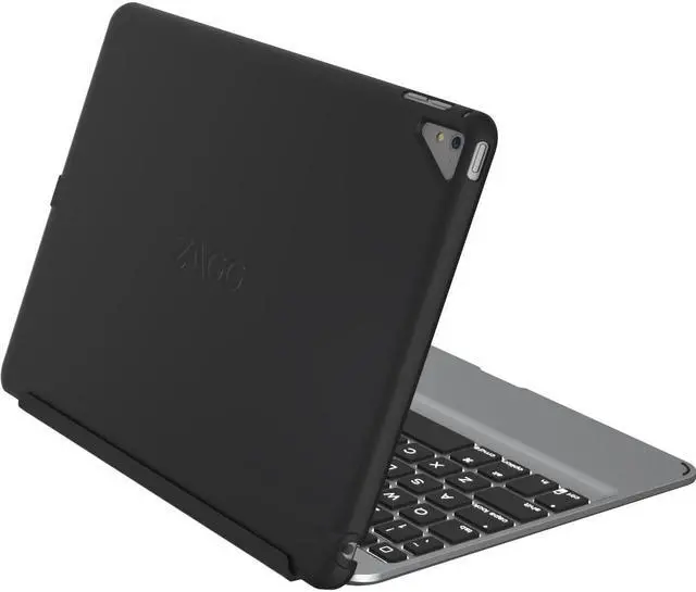 Alt view image 5 of 16 - ZAGG Slim Book Case with Keyboard for the Apple 9.7-inch iPad Pro Model ID8ZF2-BB0